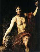 VALENTIN DE BOULOGNE Saint John the Baptist oil painting on canvas